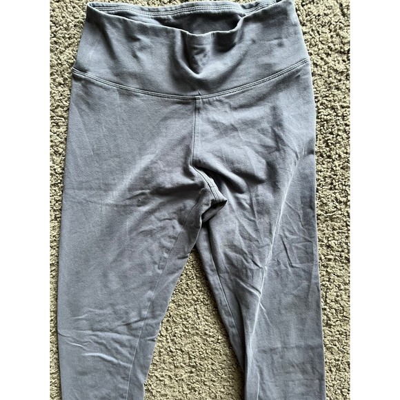 Express Women's Leggings Small Mid Rise Blue Stretch Ankle Workout Pants - Picture 2 of 6